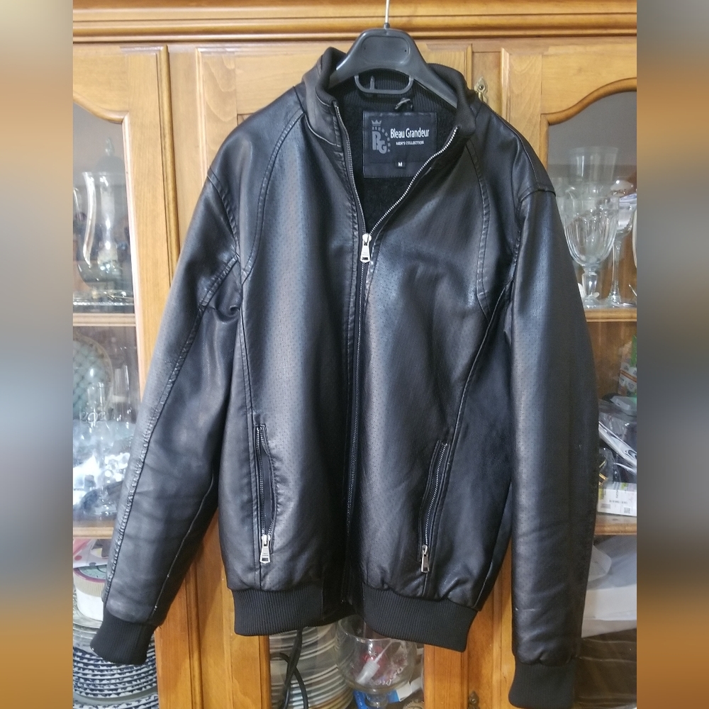 Bleau Grandeur Faux Leather Jacket Size M